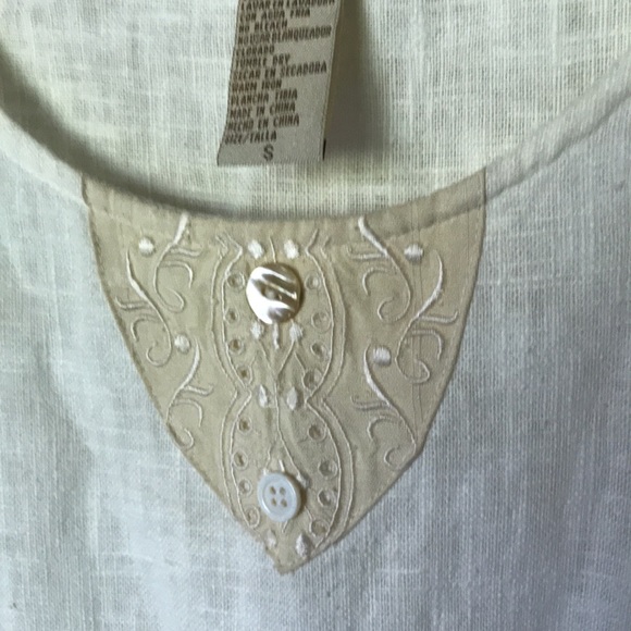 Sweet Jessie Linen 100% midi dress Sz S - Picture 4 of 11